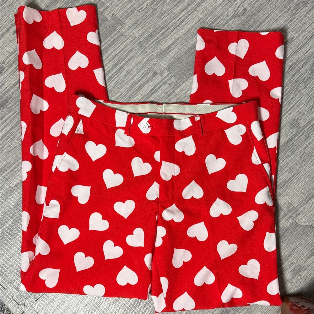 OppoSuits Heart Valentine Pants 34x33
